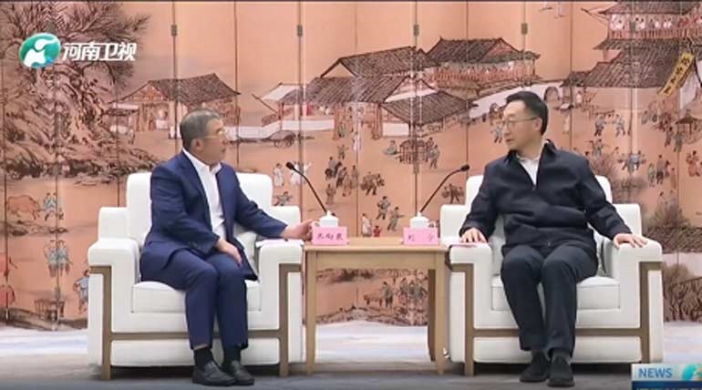 河南省委书记刘宁会见奇安信集团、中电蓝信公司董事长齐向东
